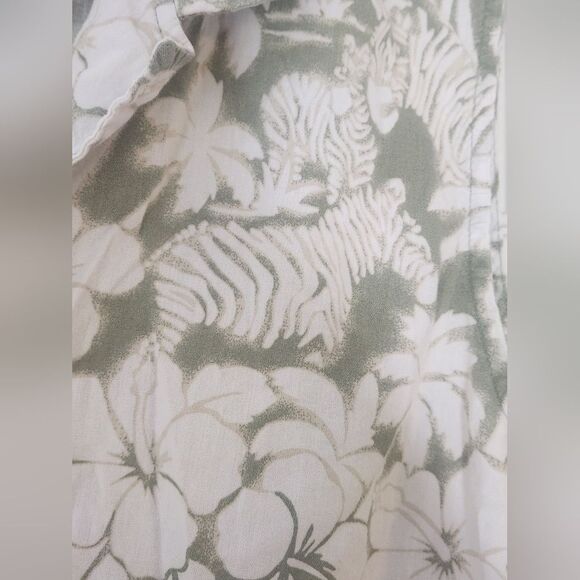 Vtg Erika XL 90s Hawaiian Tropical Print BeachTheme Button Down Women's Shirt - Picture 7 of 9